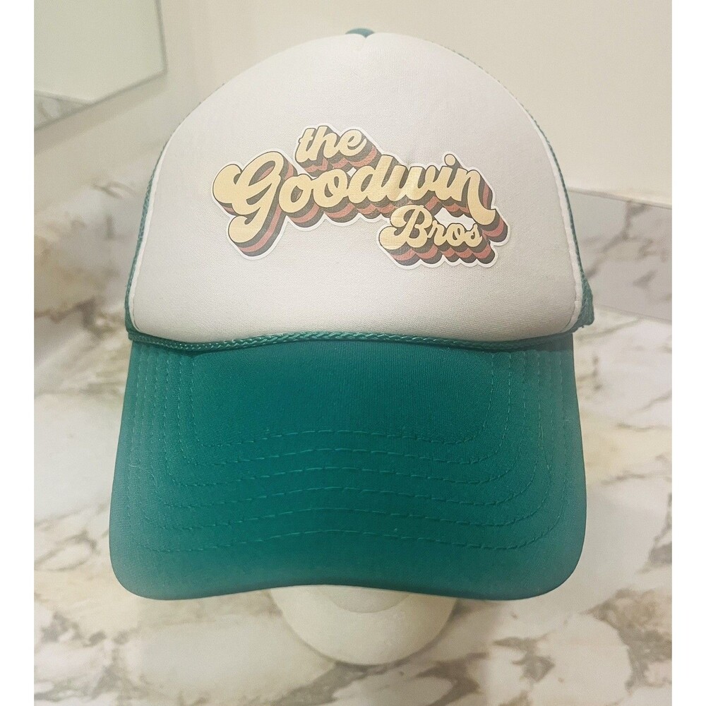 The Goodwin Brothers Bluegrass Band Trucker Hat OTTO Green White Snapback Cap